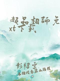 超品相师免费txt下载