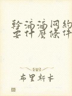 干滴滴网约车需要什么条件