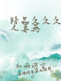 精品久久久久久人妻无