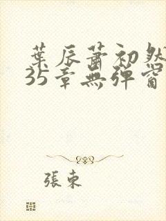 叶辰萧初然9935章无弹窗
