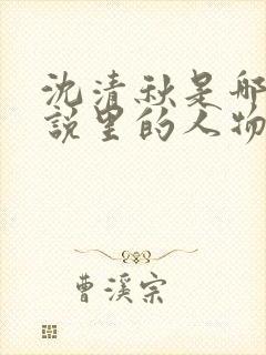 沈清秋是哪个小说里的人物
