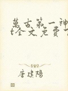 万古第一神txt全文免费下载