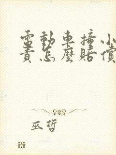 电动车撞小车全责怎么赔偿
