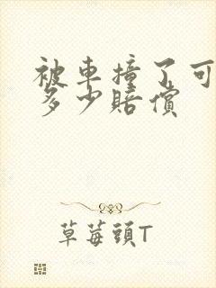被车撞了可以要多少赔偿