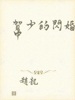 贺少的闪婚暖妻中 贺少的闪婚暖妻中