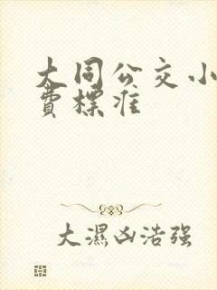 大同公交小孩收费标准 大同公交小孩收费标准