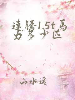 速腾1.5t马力多少匹 速腾1.5t马力多少匹