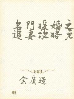 名门暖婚之权爷追妻攻略免费看