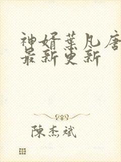 神婿叶凡唐若雪最新更新 神婿叶凡唐若雪最新更新