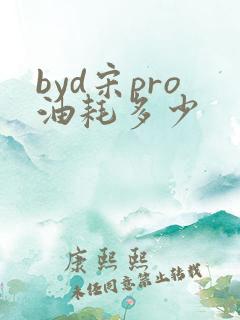byd宋pro油耗多少