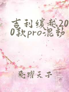 吉利缤越2020款pro混动
