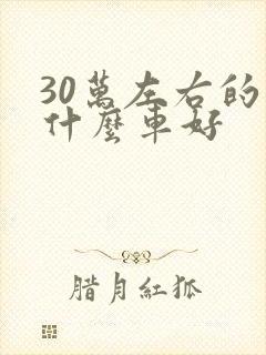 30万左右的买什么车好 30万左右的买什么车好