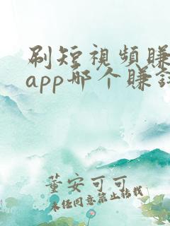 刷短视频赚钱的app哪个赚钱快 刷短视频赚钱的app哪个赚钱快