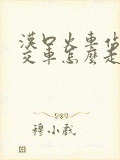 汉口火车站坐公交车怎么走
