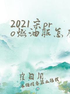 2021宋pro燃油版怎么样