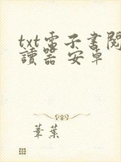 txt电子书阅读器 安卓