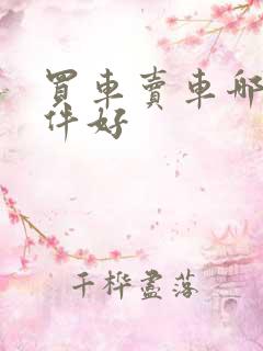 买车卖车哪个软件好 买车卖车哪个软件好
