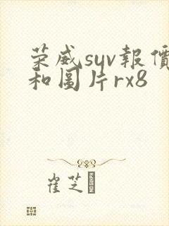 荣威suv报价和图片rx8