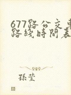 677路公交车路线时间表洛宁