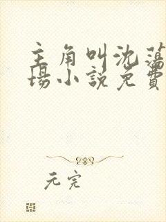 主角叫沈荡的官场小说免费阅读