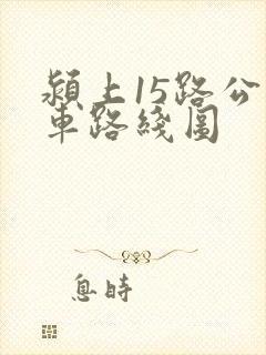 颍上15路公交车路线图
