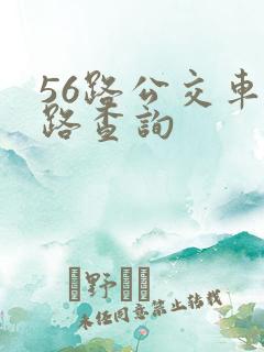 56路公交车线路查询