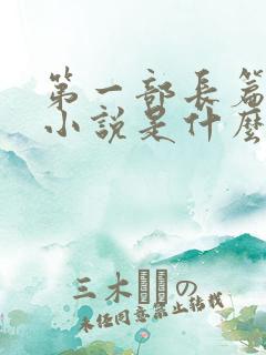 第一部长篇历史小说是什么 第一部长篇历史小说是什么