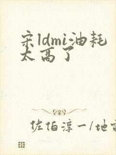 宋ldmi油耗太高了 宋ldmi油耗太高了