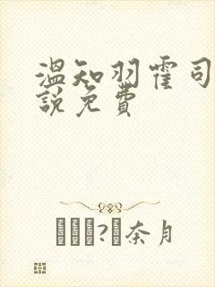 温知羽霍司砚小说免费