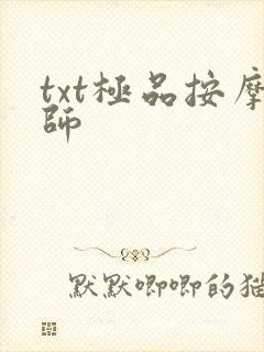 txt极品按摩师