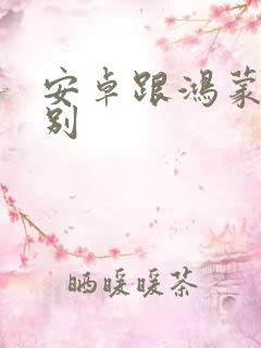 安卓跟鸿蒙的区别