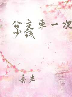 公交车一次付多少钱