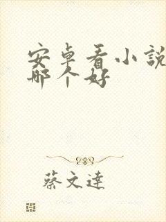 安卓看小说软件哪个好