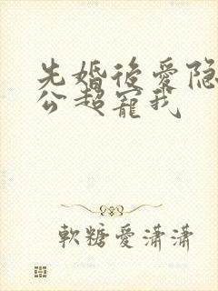 先婚后爱隐婚老公超宠我 先婚后爱隐婚老公超宠我