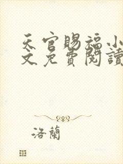 天官赐福小说全文免费阅读无删减版