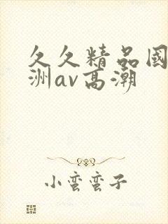 久久精品国产亚洲av高潮