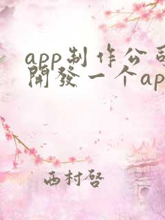 app制作公司开发一个app价格 app制作公司开发一个app价格