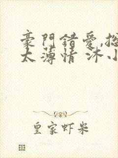 豪门错爱,总裁太薄情 沐小乌