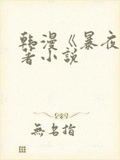 韩漫《暴夜》原著小说
