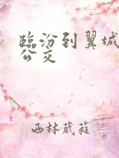 临汾到翼城城际公交