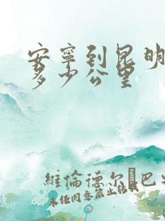 安宁到昆明南站多少公里 安宁到昆明南站多少公里