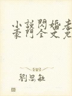小说闪婚老公是豪门全文免费阅读