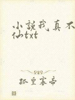小说我真不会修仙txt