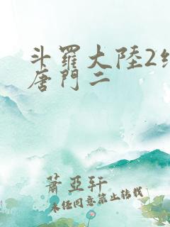 斗罗大陆2绝世唐门二