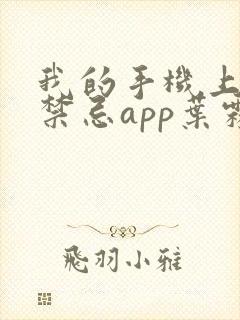 我的手机上全是禁忌app叶霖在线全文阅