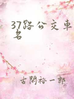 37路公交车站名