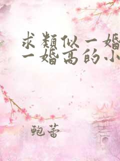 求类似一婚还比一婚高的小说 求类似一婚还比一婚高的小说