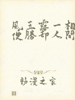 风玉露一相逢,便胜却人间无数的意思