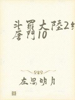 斗罗大陆2绝世唐门10 斗罗大陆2绝世唐门10