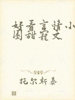 好看言情小说校园甜宠文